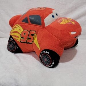 Pillow Pet Fold Up Lightening McQueen Plush Pillow Disney Pixar Cars